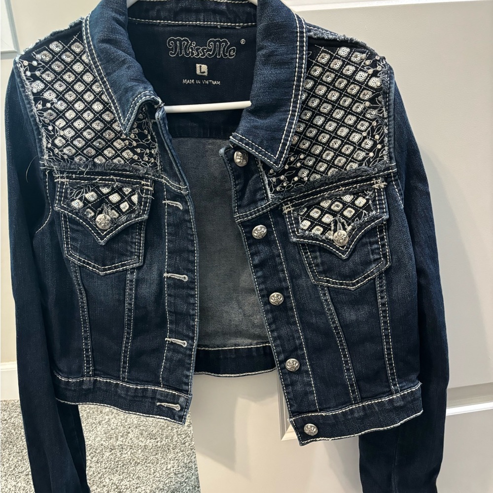Women’s Miss Me crop Jean jacket